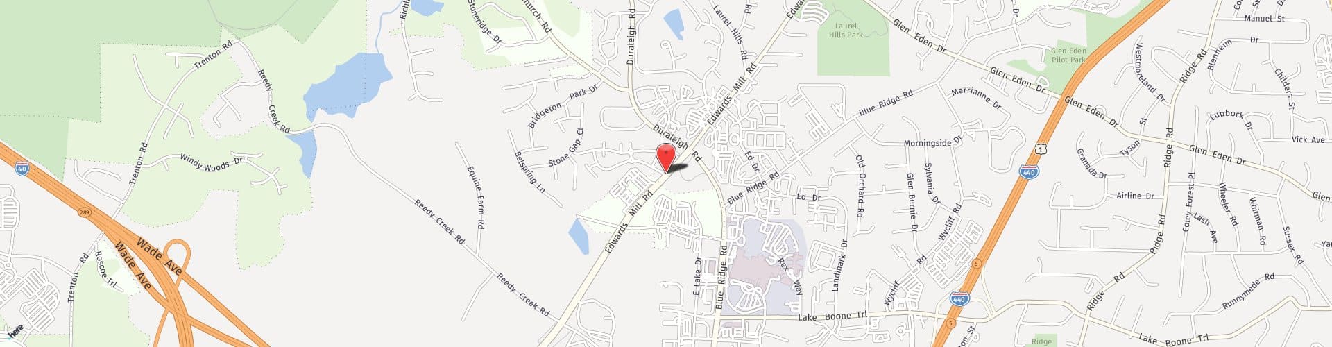 Location Map: 3001 Edwards Mill Road Raleigh, NC 27612
